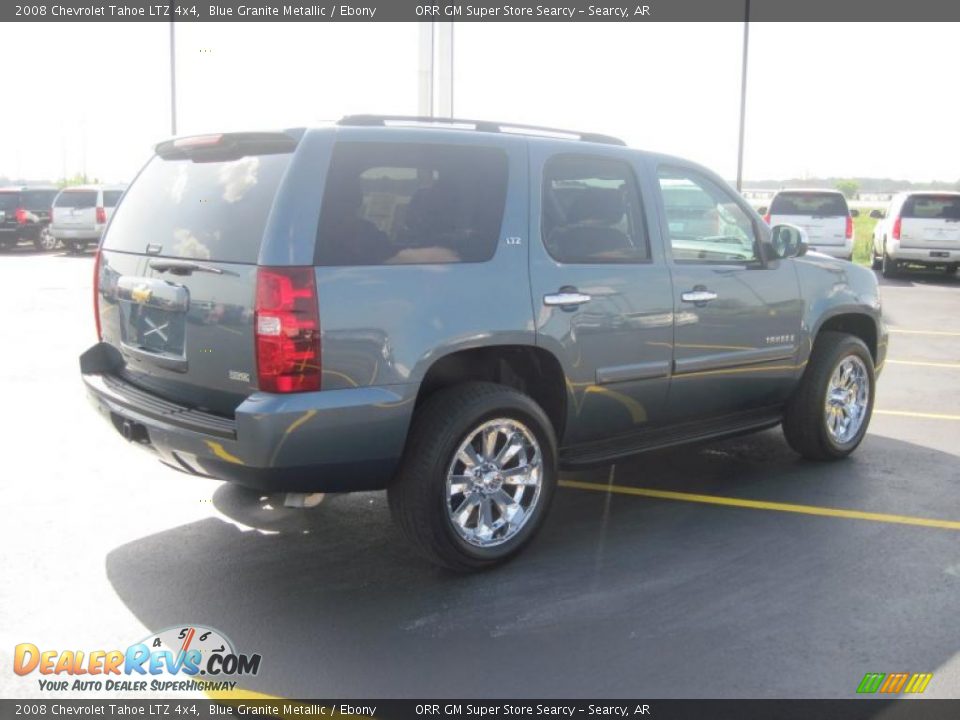 2008 Chevrolet Tahoe LTZ 4x4 Blue Granite Metallic / Ebony Photo #13