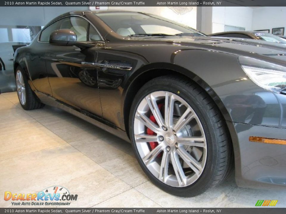 2010 Aston Martin Rapide Sedan Quantum Silver / Phantom Gray/Cream Truffle Photo #6