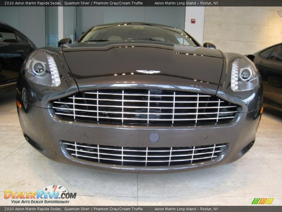 2010 Aston Martin Rapide Sedan Quantum Silver / Phantom Gray/Cream Truffle Photo #9