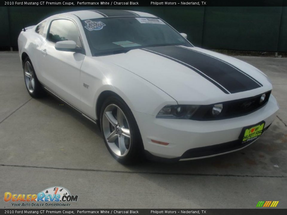 2010 Ford Mustang GT Premium Coupe Performance White / Charcoal Black Photo #1