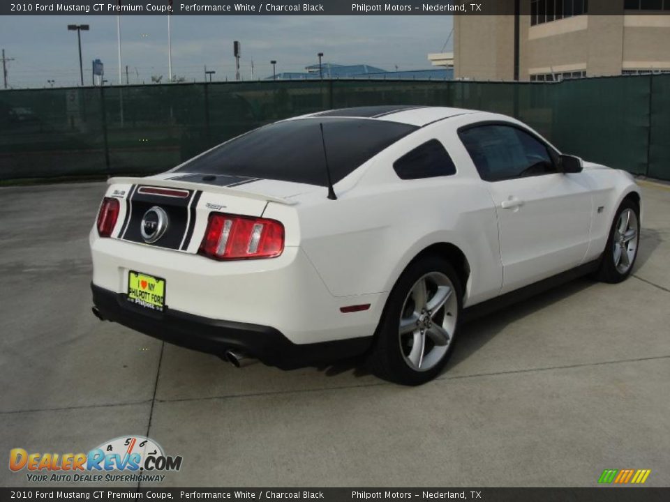 2010 Ford Mustang GT Premium Coupe Performance White / Charcoal Black Photo #3