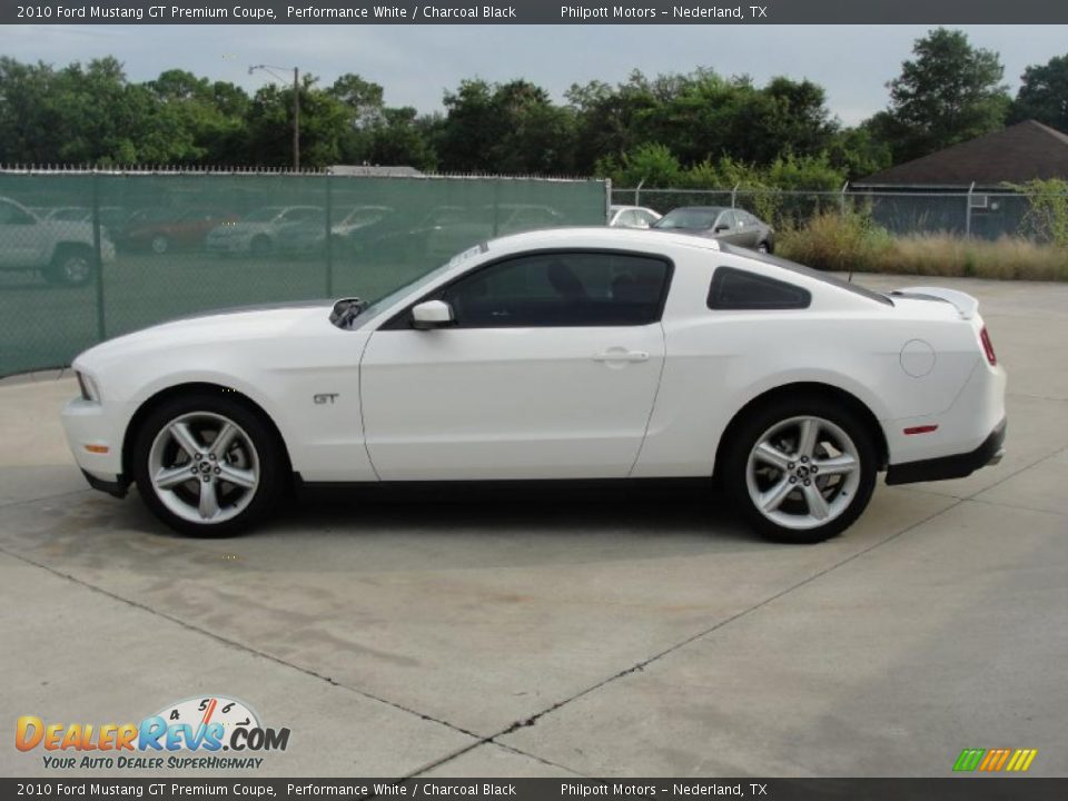 2010 Ford Mustang GT Premium Coupe Performance White / Charcoal Black Photo #6