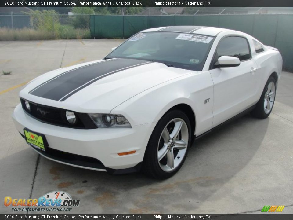 2010 Ford Mustang GT Premium Coupe Performance White / Charcoal Black Photo #7