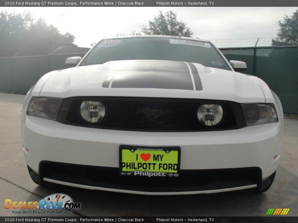 2010 Ford Mustang GT Premium Coupe Performance White / Charcoal Black Photo #9