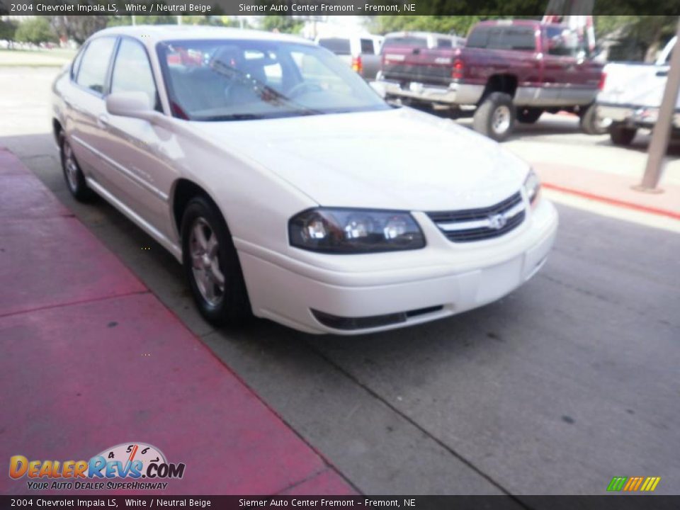 2004 Chevrolet Impala LS White / Neutral Beige Photo #3