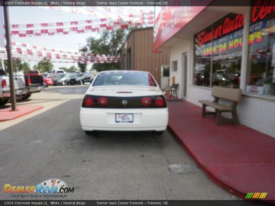 2004 Chevrolet Impala LS White / Neutral Beige Photo #5