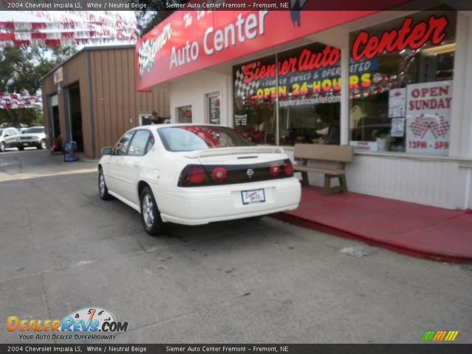 2004 Chevrolet Impala LS White / Neutral Beige Photo #6
