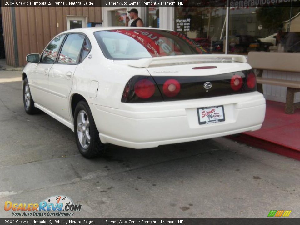 2004 Chevrolet Impala LS White / Neutral Beige Photo #7