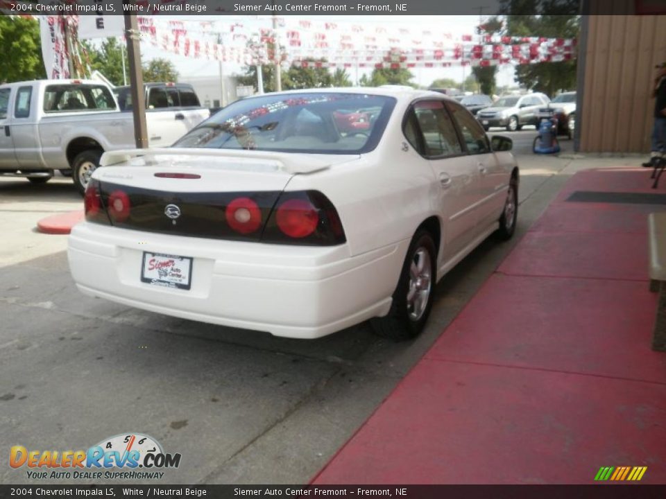 2004 Chevrolet Impala LS White / Neutral Beige Photo #8