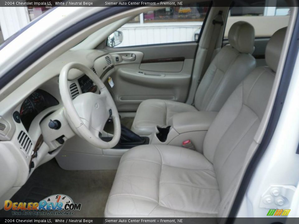 2004 Chevrolet Impala LS White / Neutral Beige Photo #10