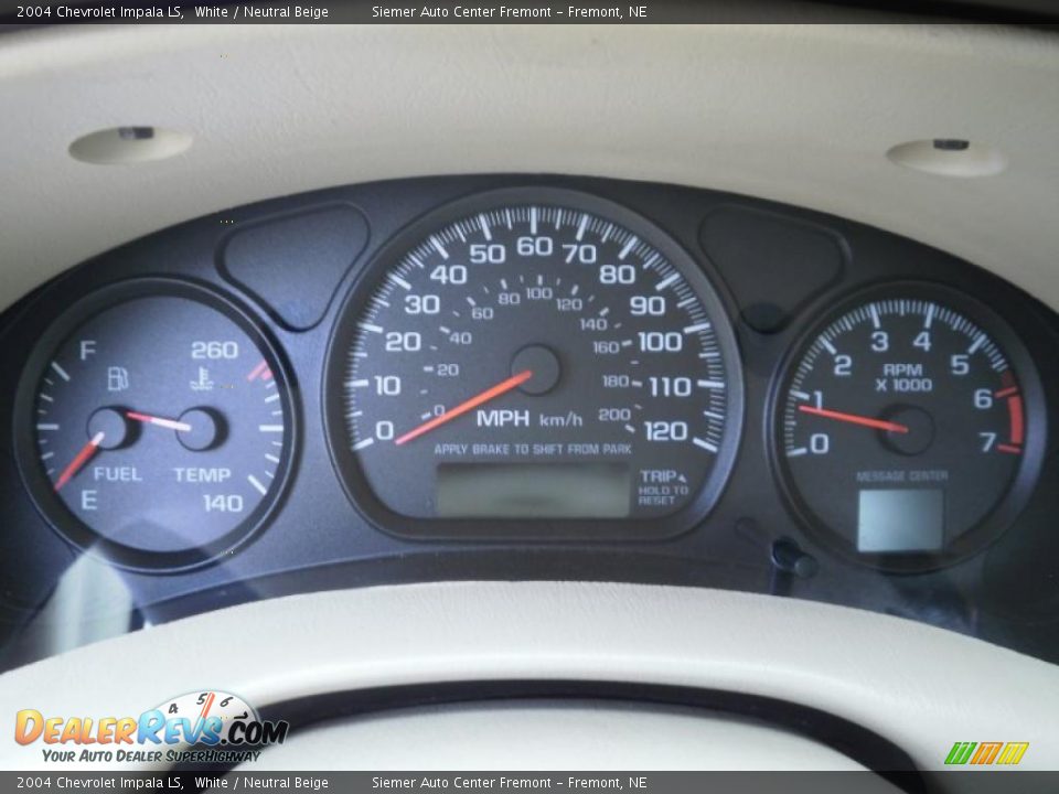 2004 Chevrolet Impala LS White / Neutral Beige Photo #11