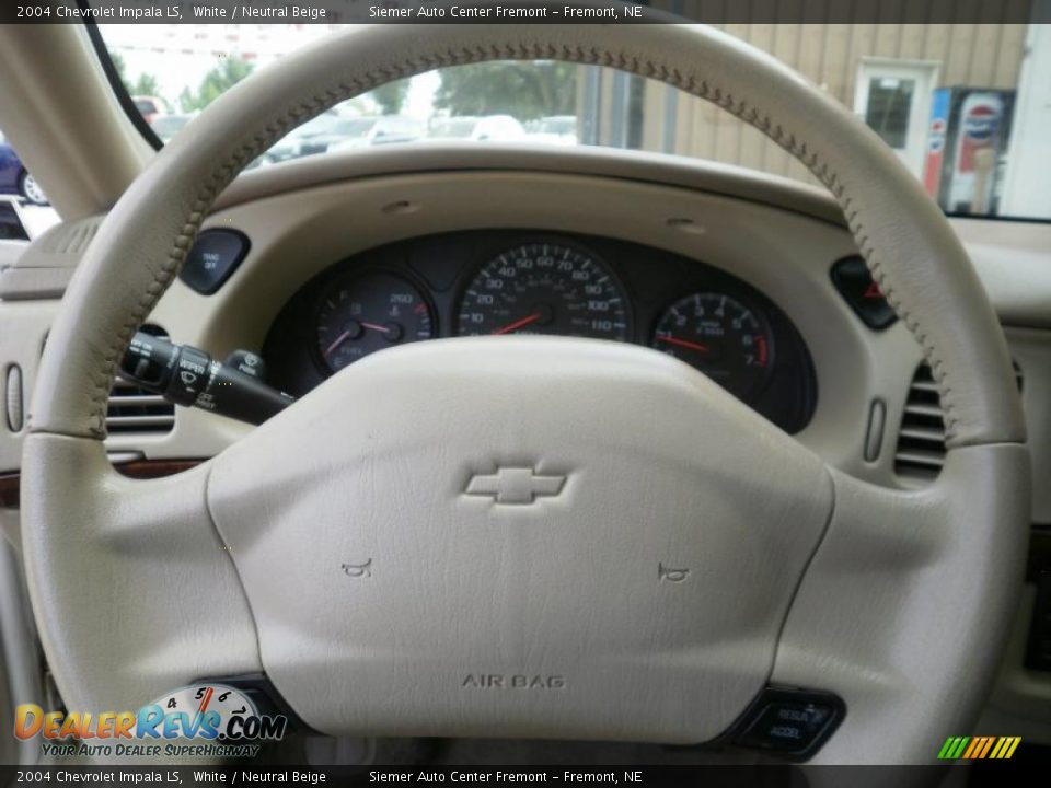 2004 Chevrolet Impala LS White / Neutral Beige Photo #13