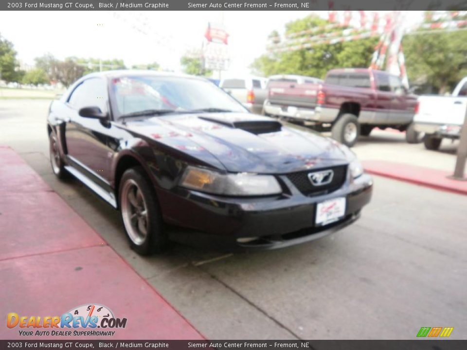 2003 Ford Mustang GT Coupe Black / Medium Graphite Photo #3