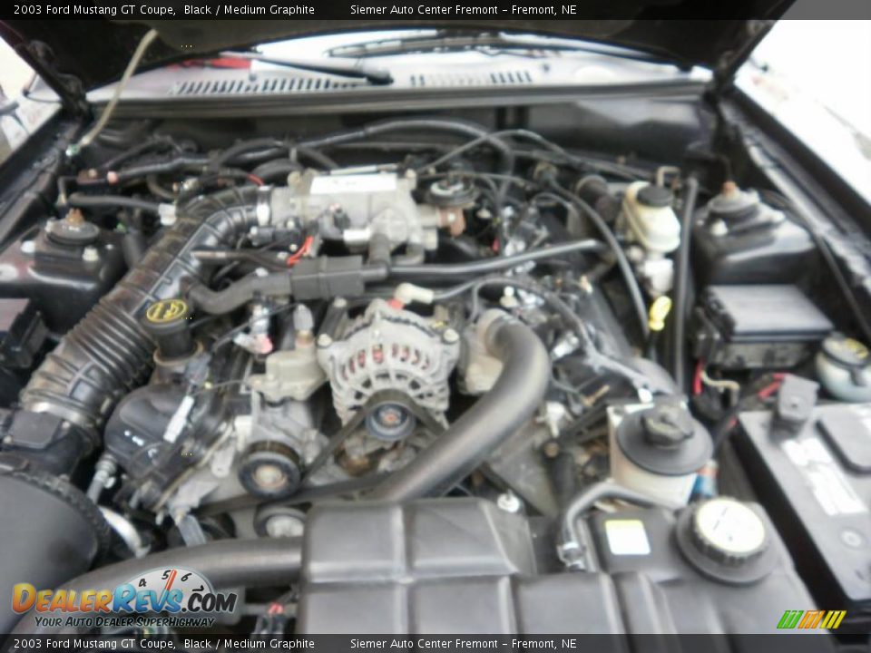 2003 Ford Mustang GT Coupe Black / Medium Graphite Photo #20