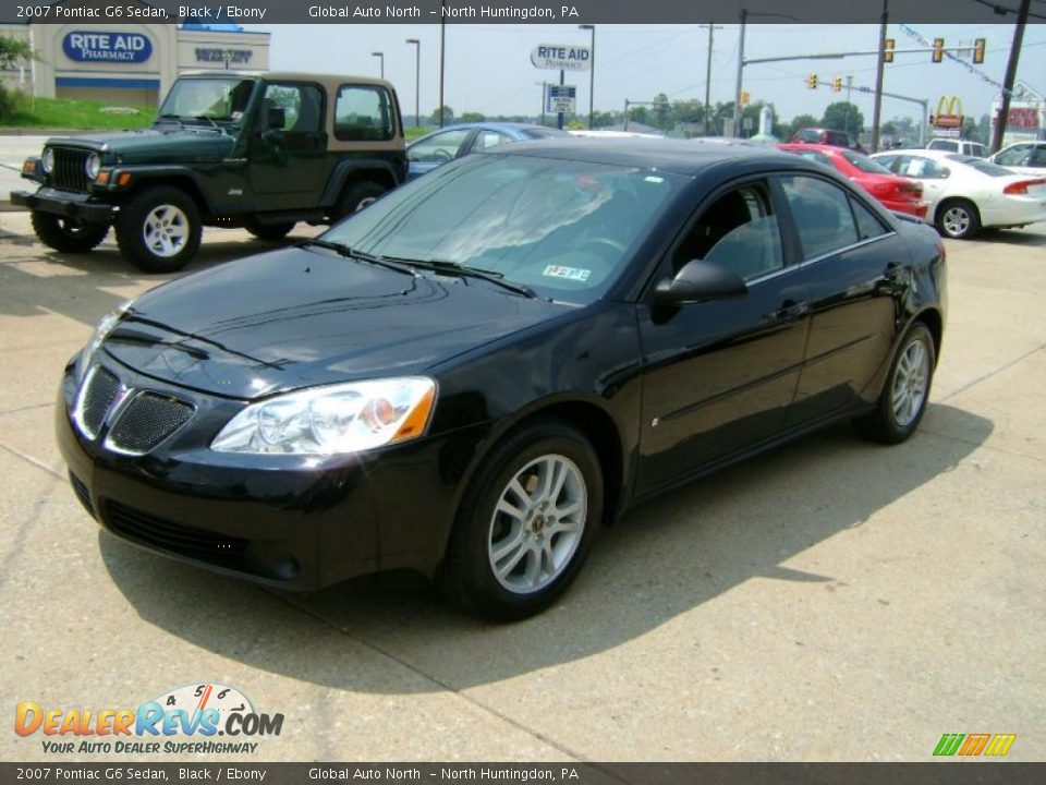 2007 Pontiac G6 Sedan Black / Ebony Photo #1