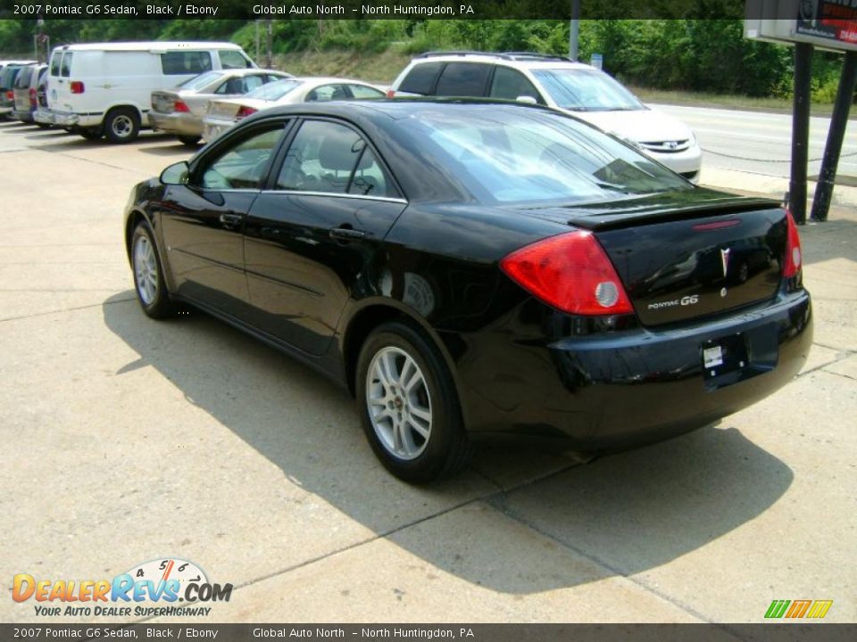 2007 Pontiac G6 Sedan Black / Ebony Photo #3