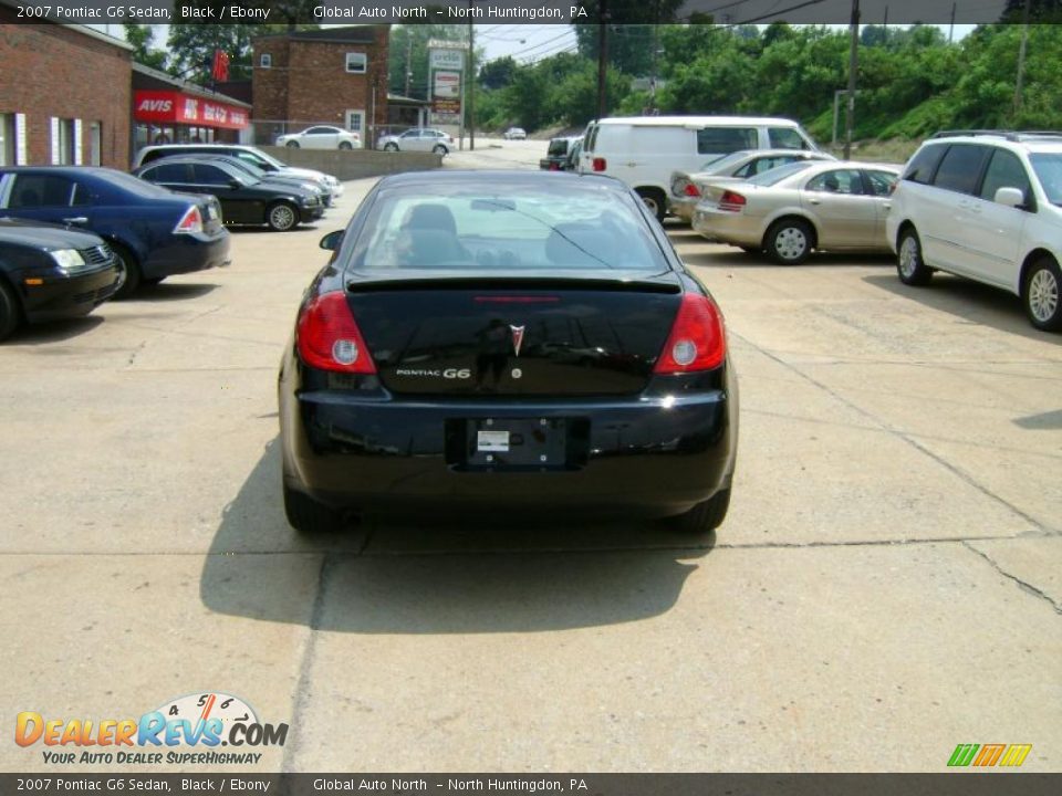 2007 Pontiac G6 Sedan Black / Ebony Photo #4