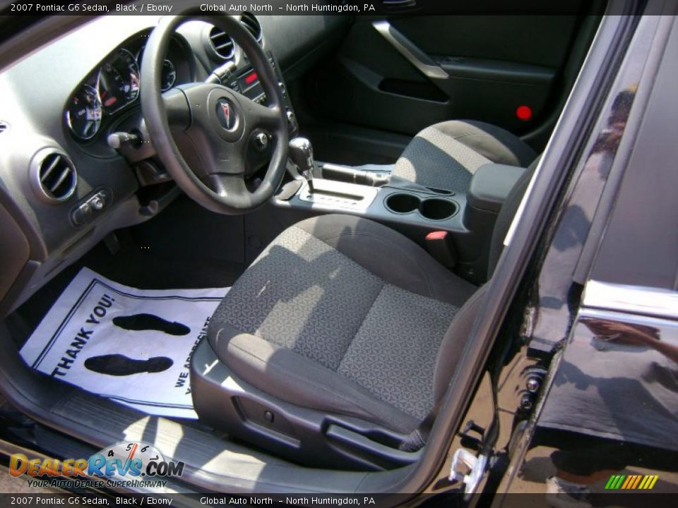 2007 Pontiac G6 Sedan Black / Ebony Photo #11