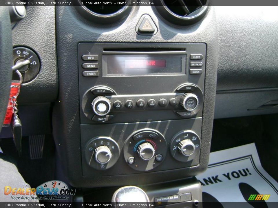 2007 Pontiac G6 Sedan Black / Ebony Photo #13