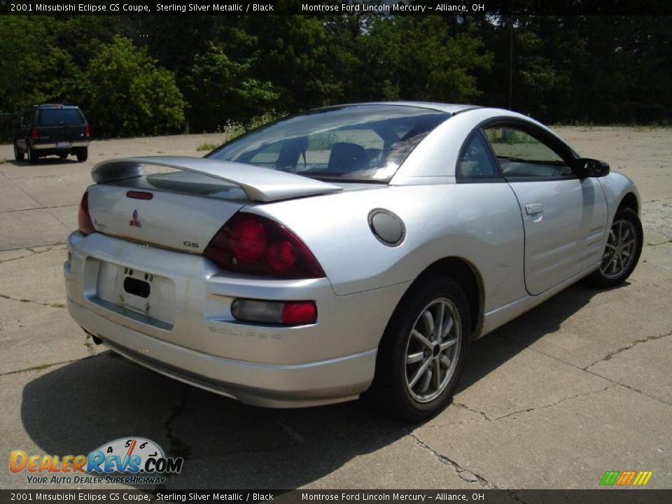 2001 Mitsubishi Eclipse GS Coupe Sterling Silver Metallic / Black Photo #5