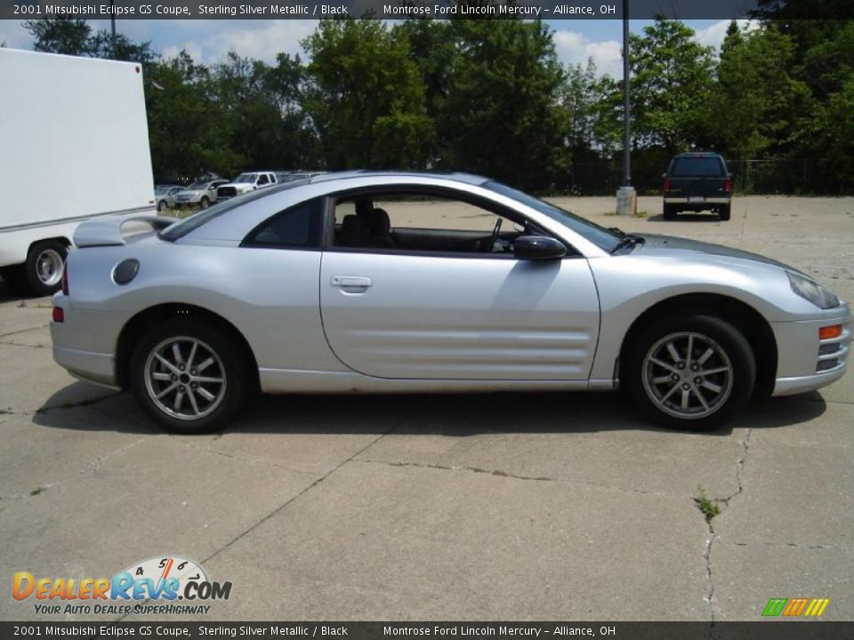 2001 Mitsubishi Eclipse GS Coupe Sterling Silver Metallic / Black Photo #6