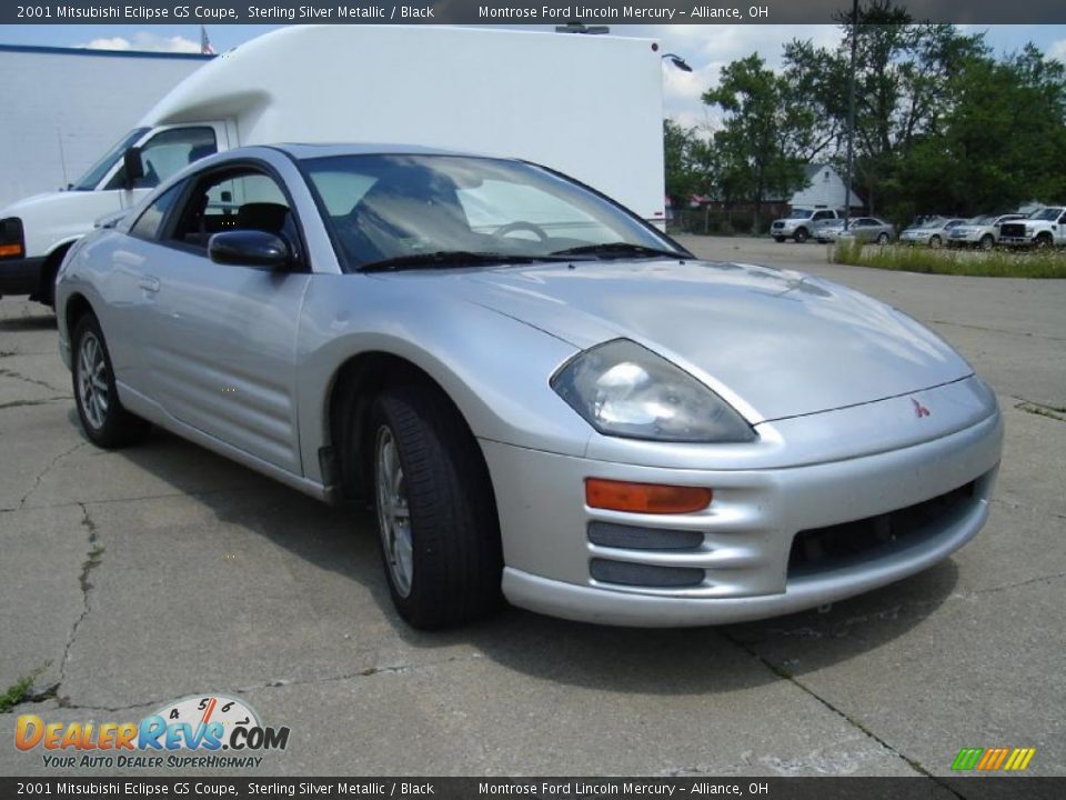 2001 Mitsubishi Eclipse GS Coupe Sterling Silver Metallic / Black Photo #7
