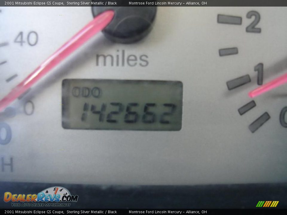2001 Mitsubishi Eclipse GS Coupe Sterling Silver Metallic / Black Photo #20