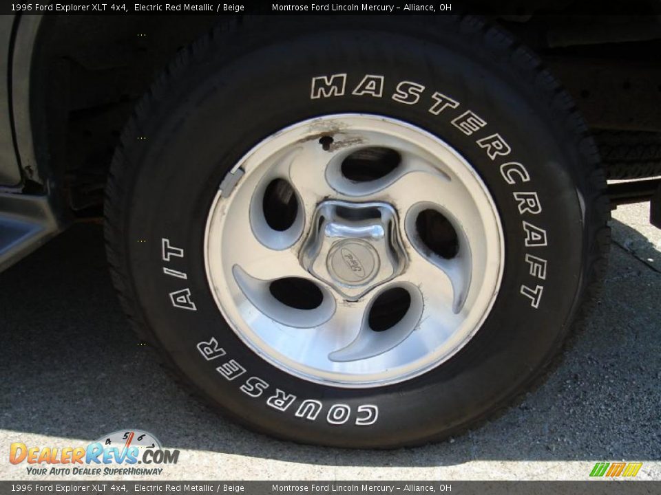 1996 Ford Explorer XLT 4x4 Electric Red Metallic / Beige Photo #11