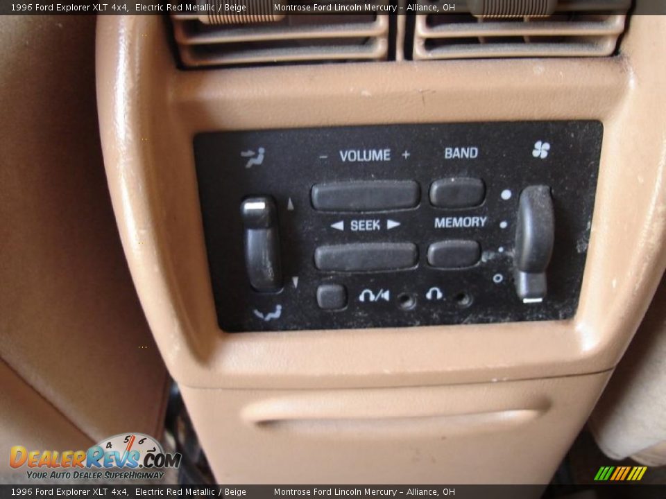 1996 Ford Explorer XLT 4x4 Electric Red Metallic / Beige Photo #20
