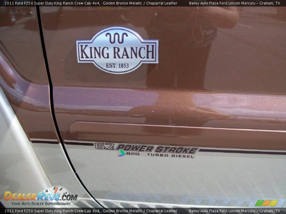 2011 Ford F250 Super Duty King Ranch Crew Cab 4x4 Golden Bronze Metallic / Chaparral Leather Photo #7