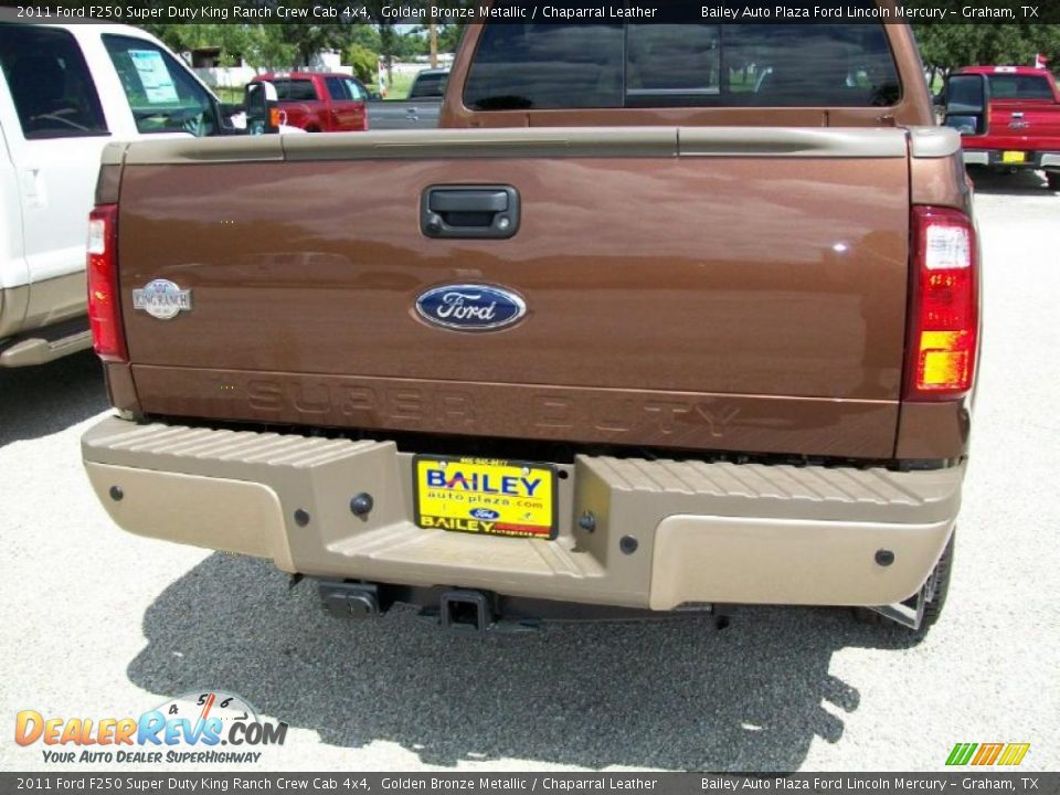 2011 Ford F250 Super Duty King Ranch Crew Cab 4x4 Golden Bronze Metallic / Chaparral Leather Photo #10