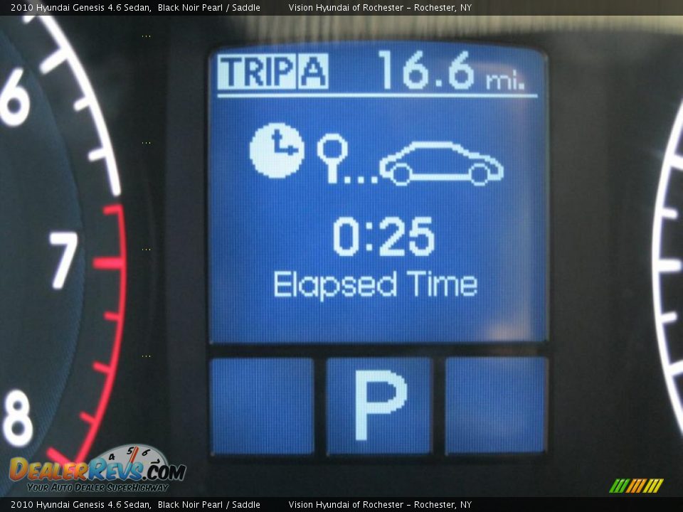 2010 Hyundai Genesis 4.6 Sedan Black Noir Pearl / Saddle Photo #3