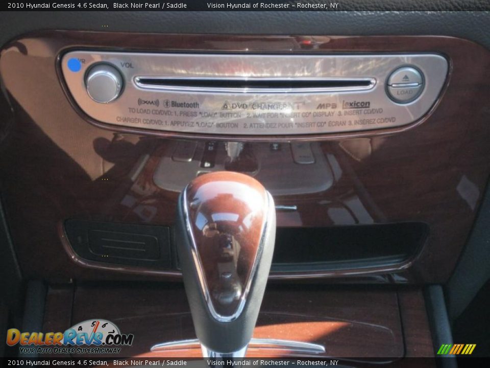2010 Hyundai Genesis 4.6 Sedan Black Noir Pearl / Saddle Photo #8
