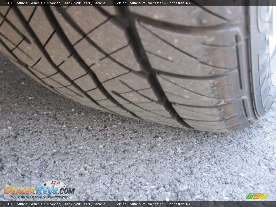 2010 Hyundai Genesis 4.6 Sedan Black Noir Pearl / Saddle Photo #10