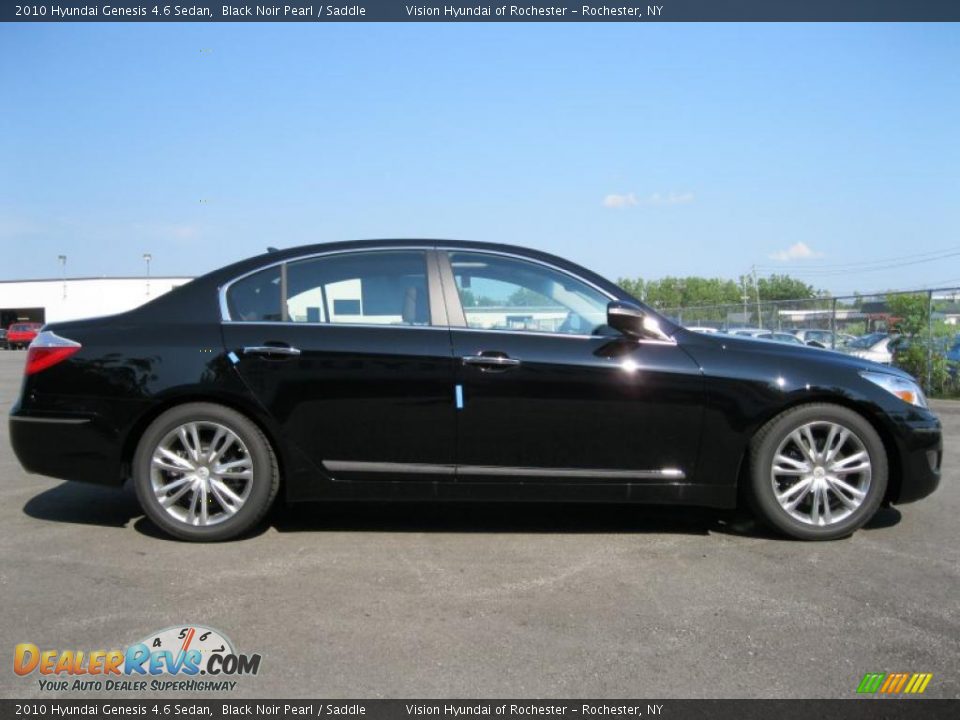 2010 Hyundai Genesis 4.6 Sedan Black Noir Pearl / Saddle Photo #18