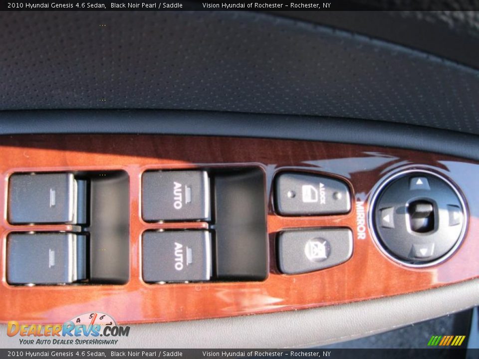 2010 Hyundai Genesis 4.6 Sedan Black Noir Pearl / Saddle Photo #24