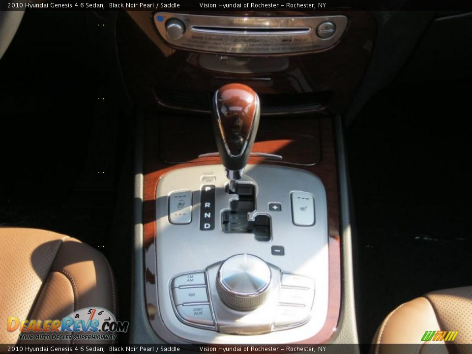 2010 Hyundai Genesis 4.6 Sedan Black Noir Pearl / Saddle Photo #27