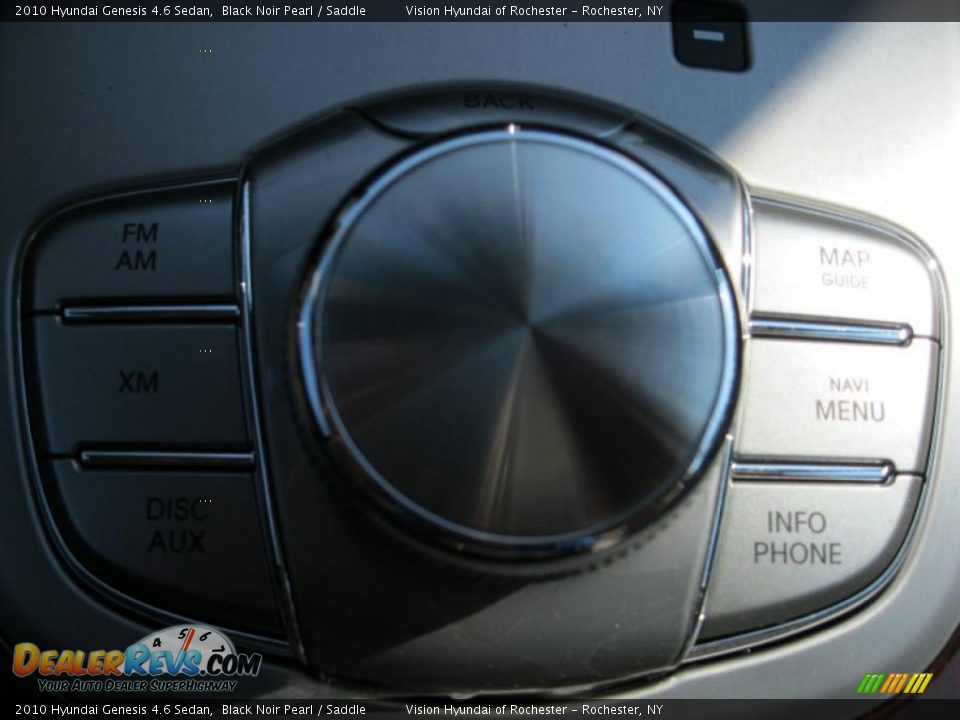 2010 Hyundai Genesis 4.6 Sedan Black Noir Pearl / Saddle Photo #28