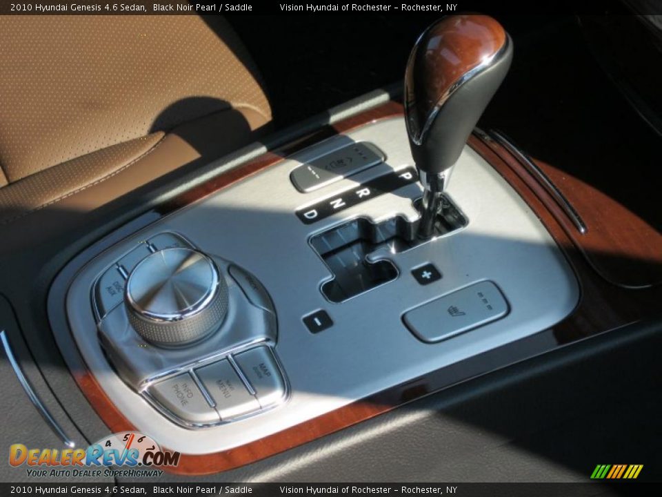 2010 Hyundai Genesis 4.6 Sedan Black Noir Pearl / Saddle Photo #29