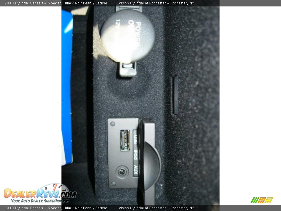 2010 Hyundai Genesis 4.6 Sedan Black Noir Pearl / Saddle Photo #30