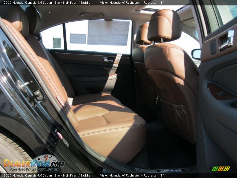 2010 Hyundai Genesis 4.6 Sedan Black Noir Pearl / Saddle Photo #31