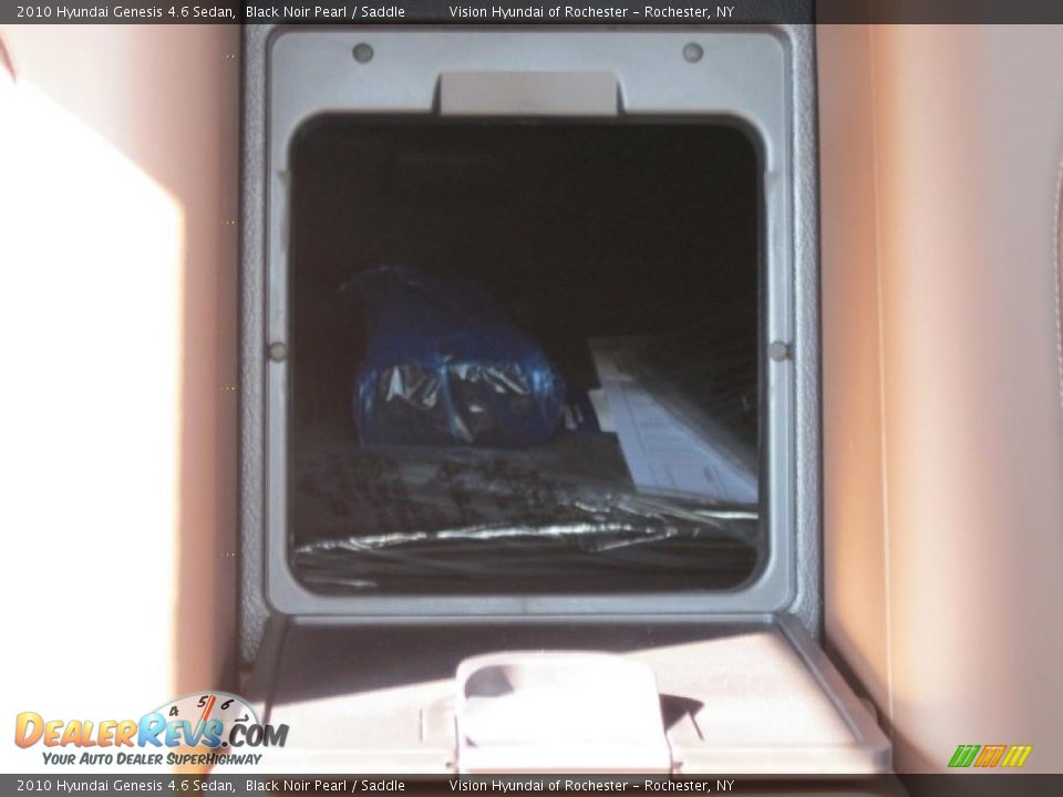 2010 Hyundai Genesis 4.6 Sedan Black Noir Pearl / Saddle Photo #33