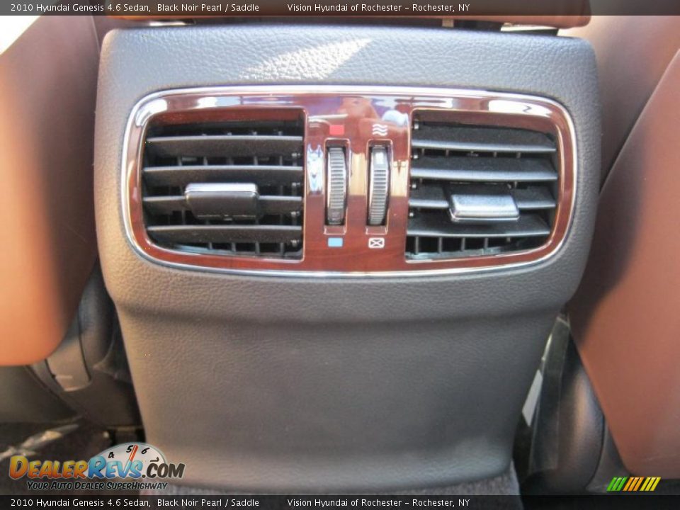 2010 Hyundai Genesis 4.6 Sedan Black Noir Pearl / Saddle Photo #35