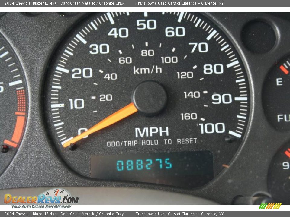 2004 Chevrolet Blazer LS 4x4 Dark Green Metallic / Graphite Gray Photo #3