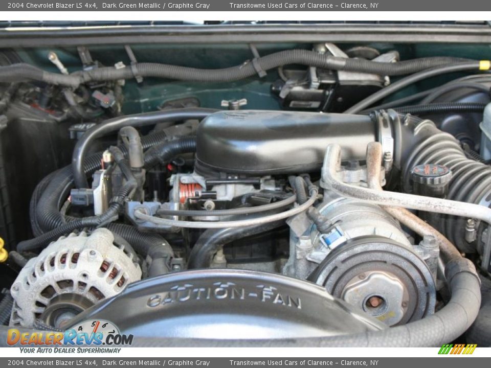 2004 Chevrolet Blazer LS 4x4 Dark Green Metallic / Graphite Gray Photo #5
