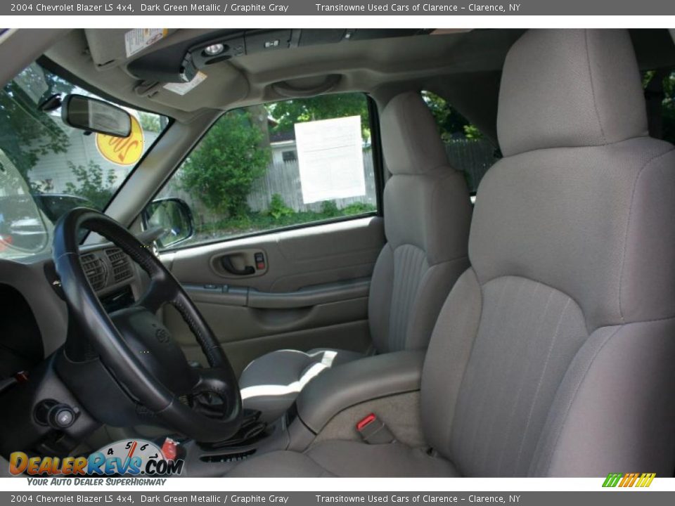2004 Chevrolet Blazer LS 4x4 Dark Green Metallic / Graphite Gray Photo #15