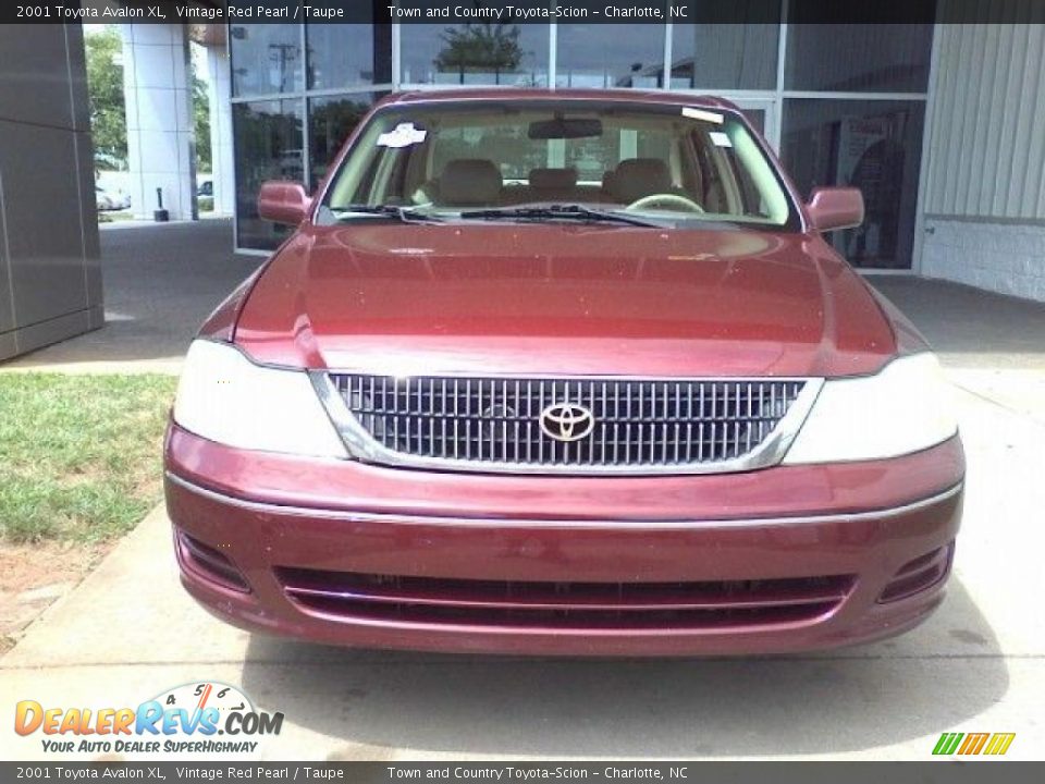 2001 Toyota Avalon XL Vintage Red Pearl / Taupe Photo #2