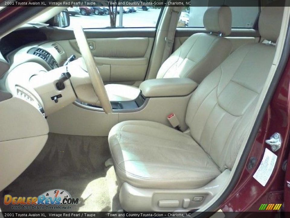 2001 Toyota Avalon XL Vintage Red Pearl / Taupe Photo #6