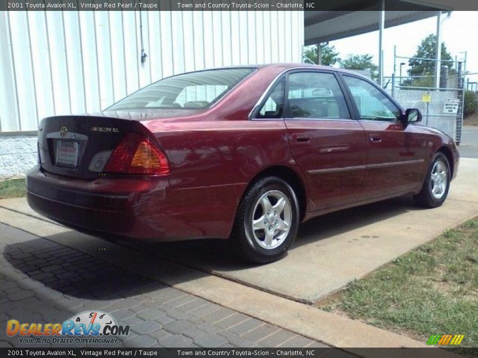 2001 Toyota Avalon XL Vintage Red Pearl / Taupe Photo #17