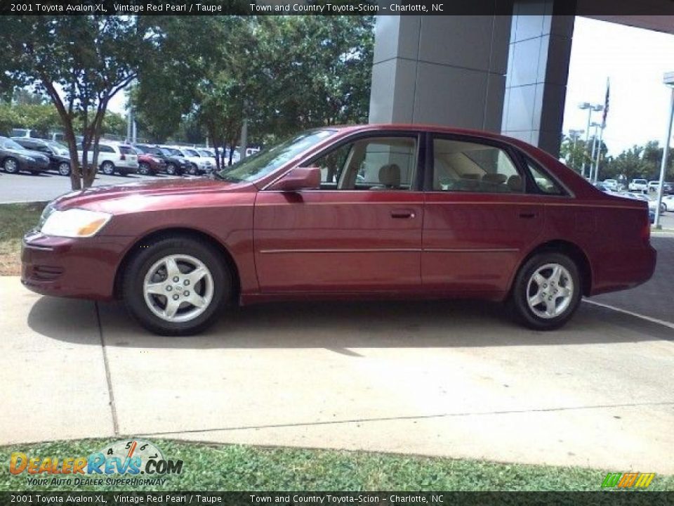 2001 Toyota Avalon XL Vintage Red Pearl / Taupe Photo #19